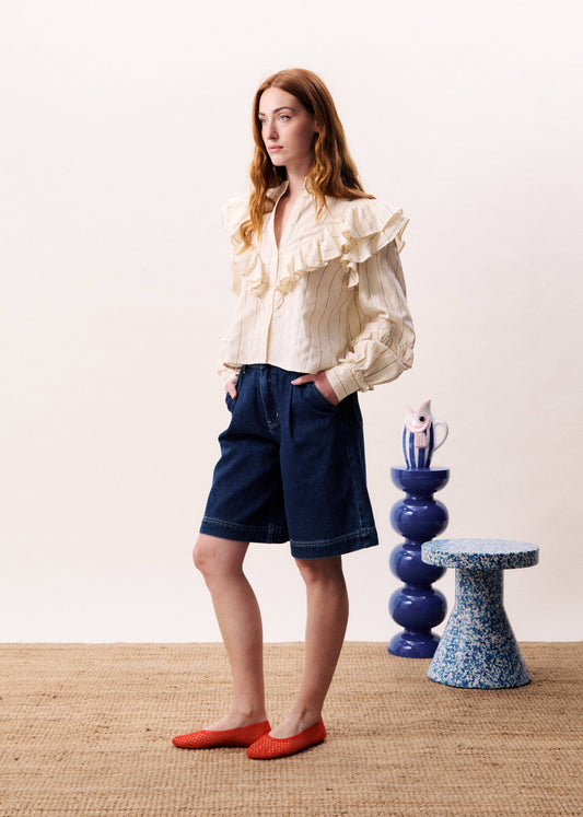 HOSE BERMUDA ABYSSAL BLEU JEAN