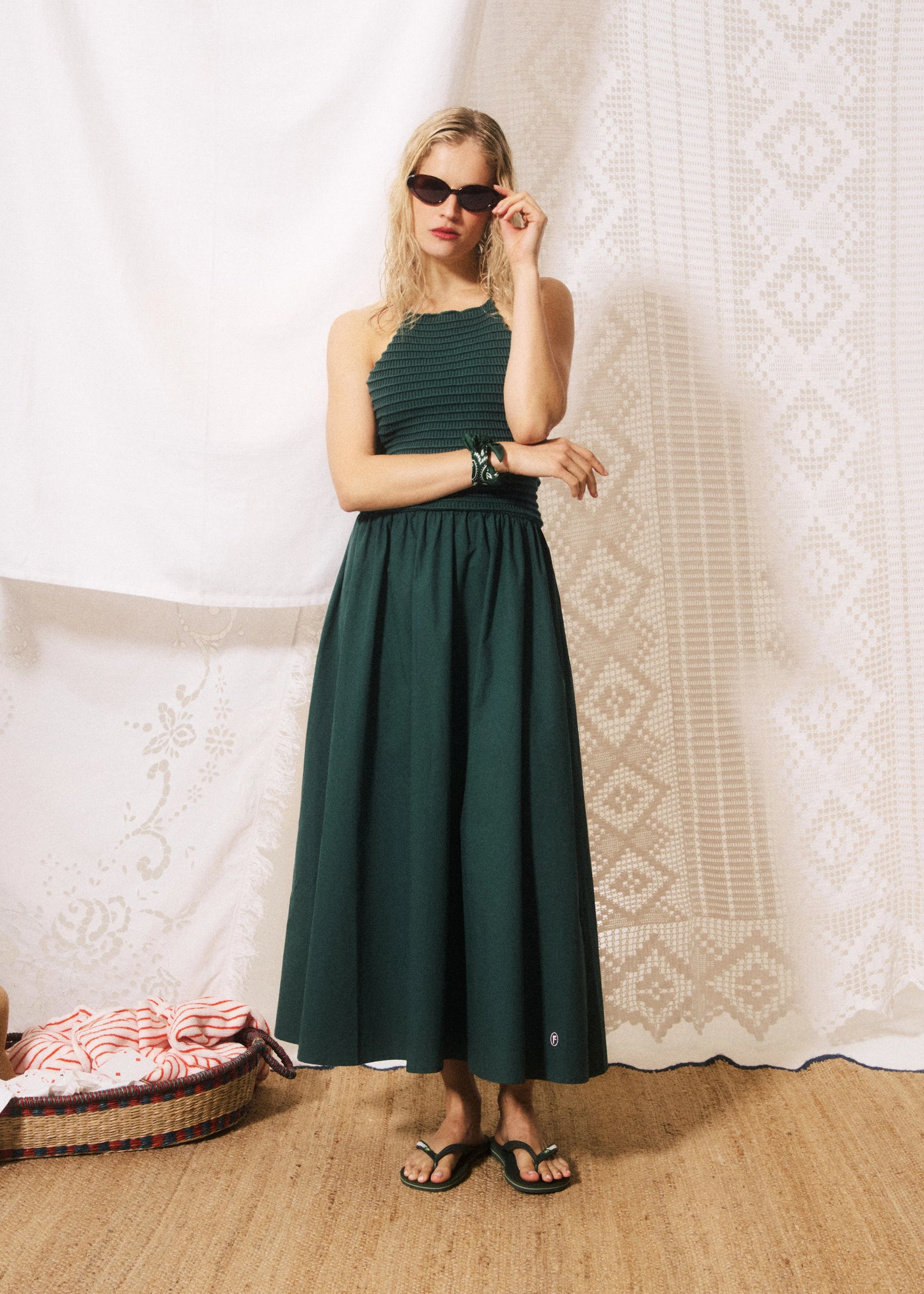 KLEID LUCIA STRANDGRÜN