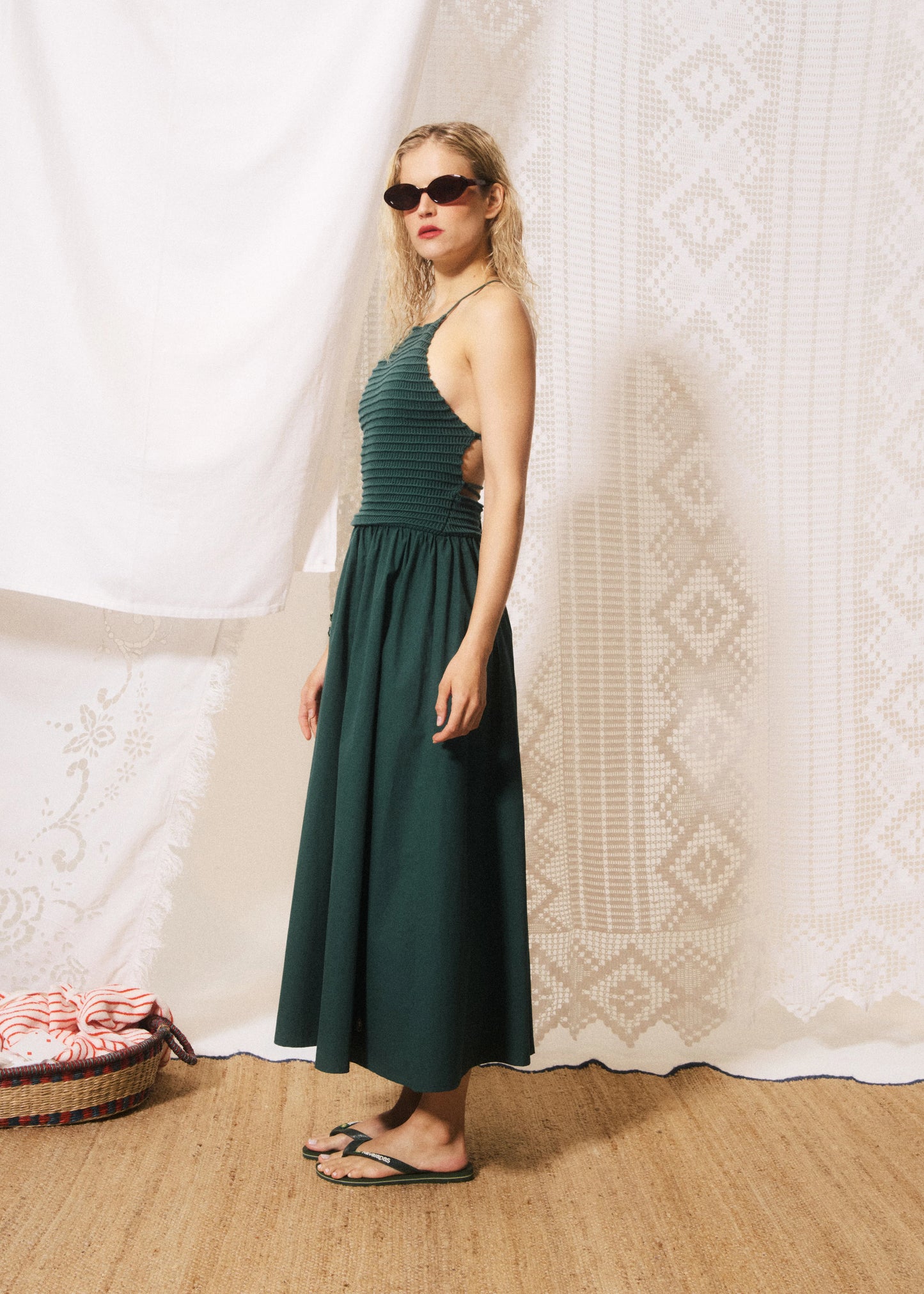 KLEID LUCIA STRANDGRÜN