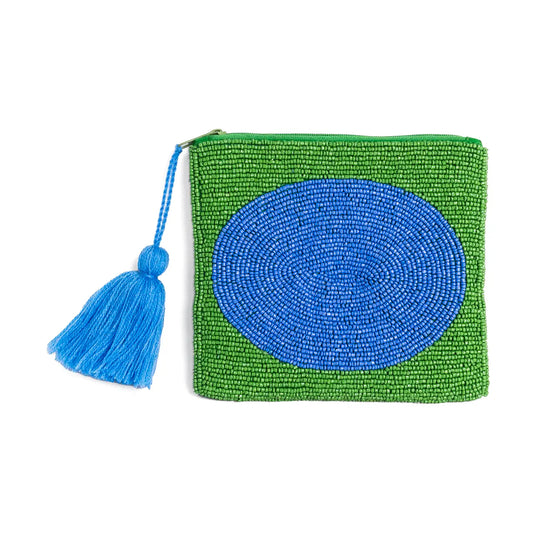 CLUTCH MIT BLAUEM KREIS