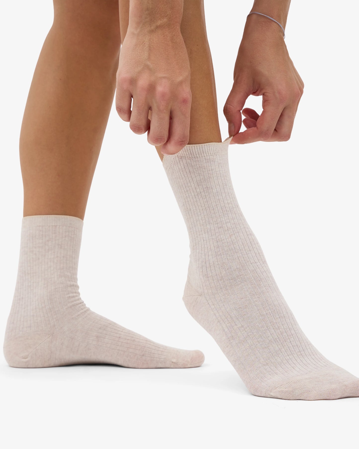 COLORFUL STANDARD SOCKEN IVORY WHITE
