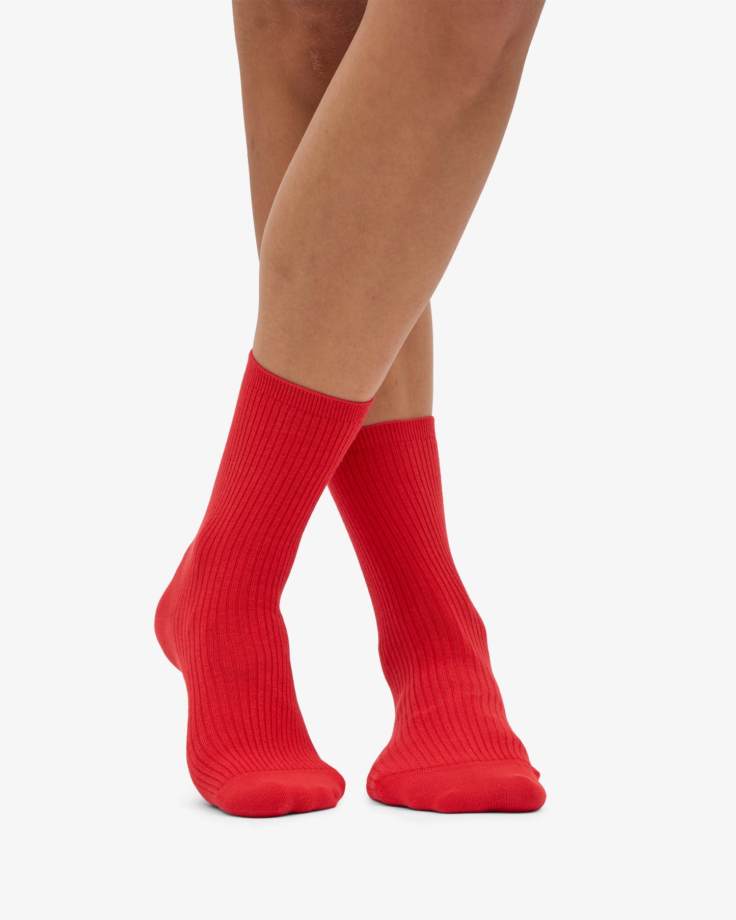 COLORFUL STANDARD SOCKEN RED TANGERINE