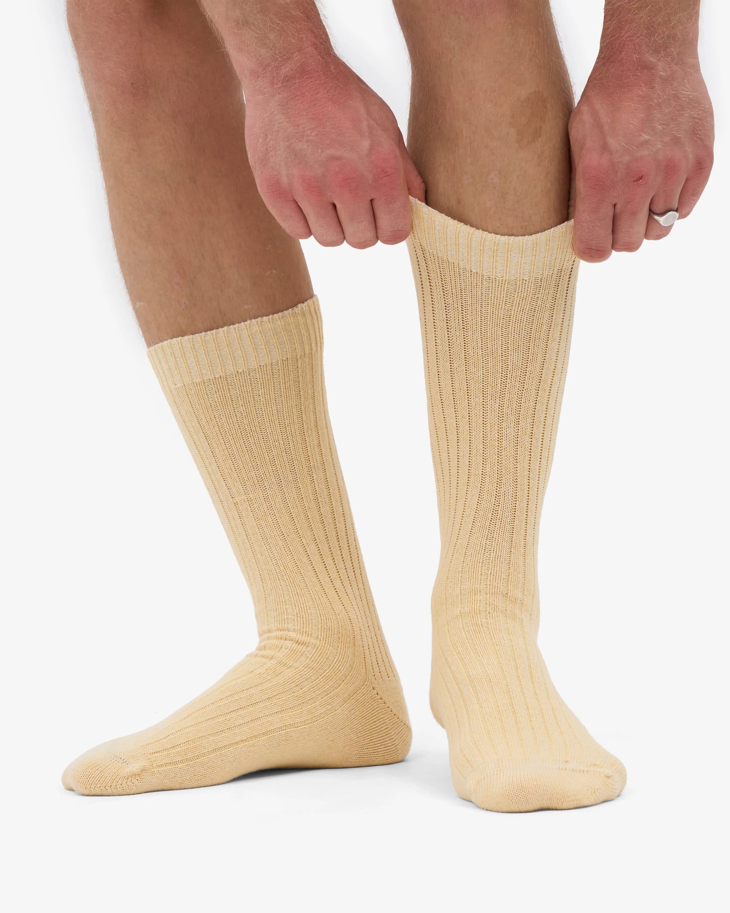 COLORFUL STANDARD MERINO SOCKEN SOFT YELLOW