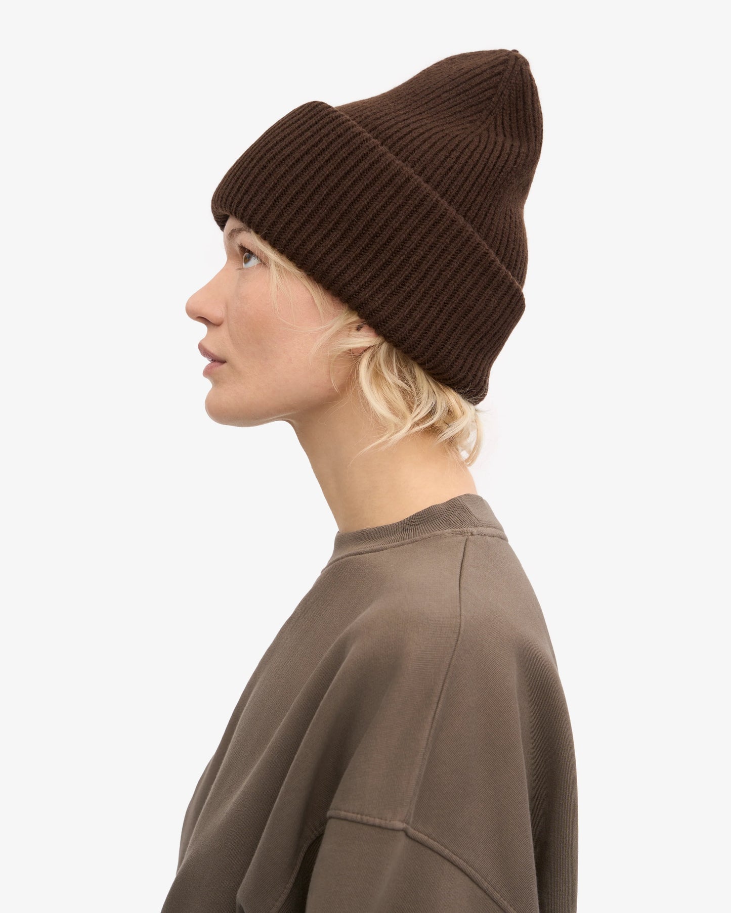 COLORFUL STANDARD MERINO WOLLE MÜTZE COFFEE BROWN