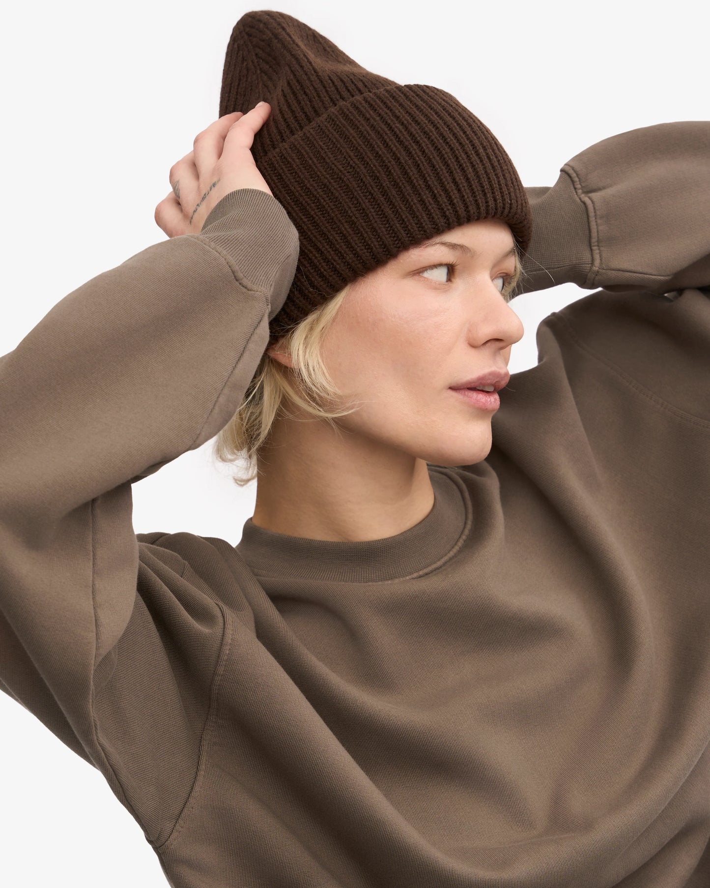 COLORFUL STANDARD MERINO WOLLE MÜTZE COFFEE BROWN