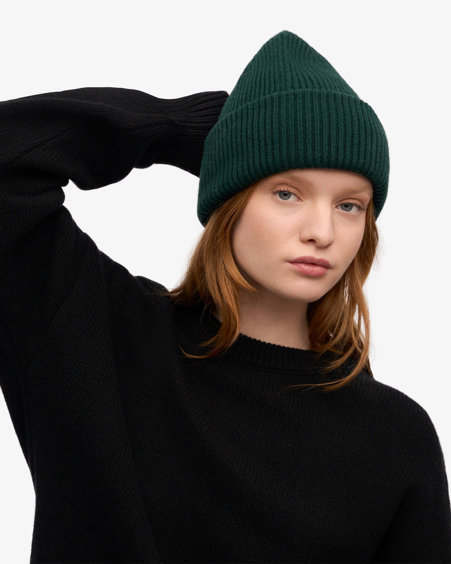 COLORFUL STANDARD MERINO WOLLE MÜTZE EMERALD GREEN