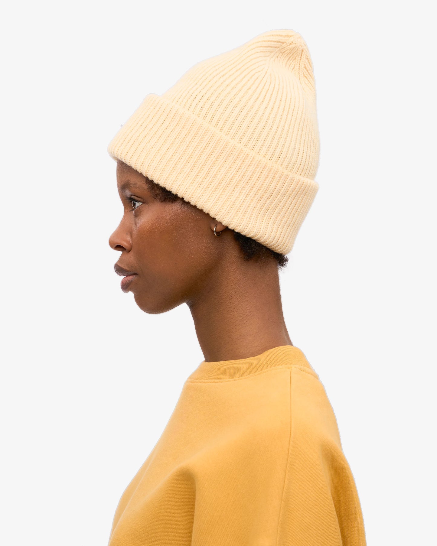 COLORFUL STANDARD MERINO WOLLE MÜTZE SOFT YELLOW