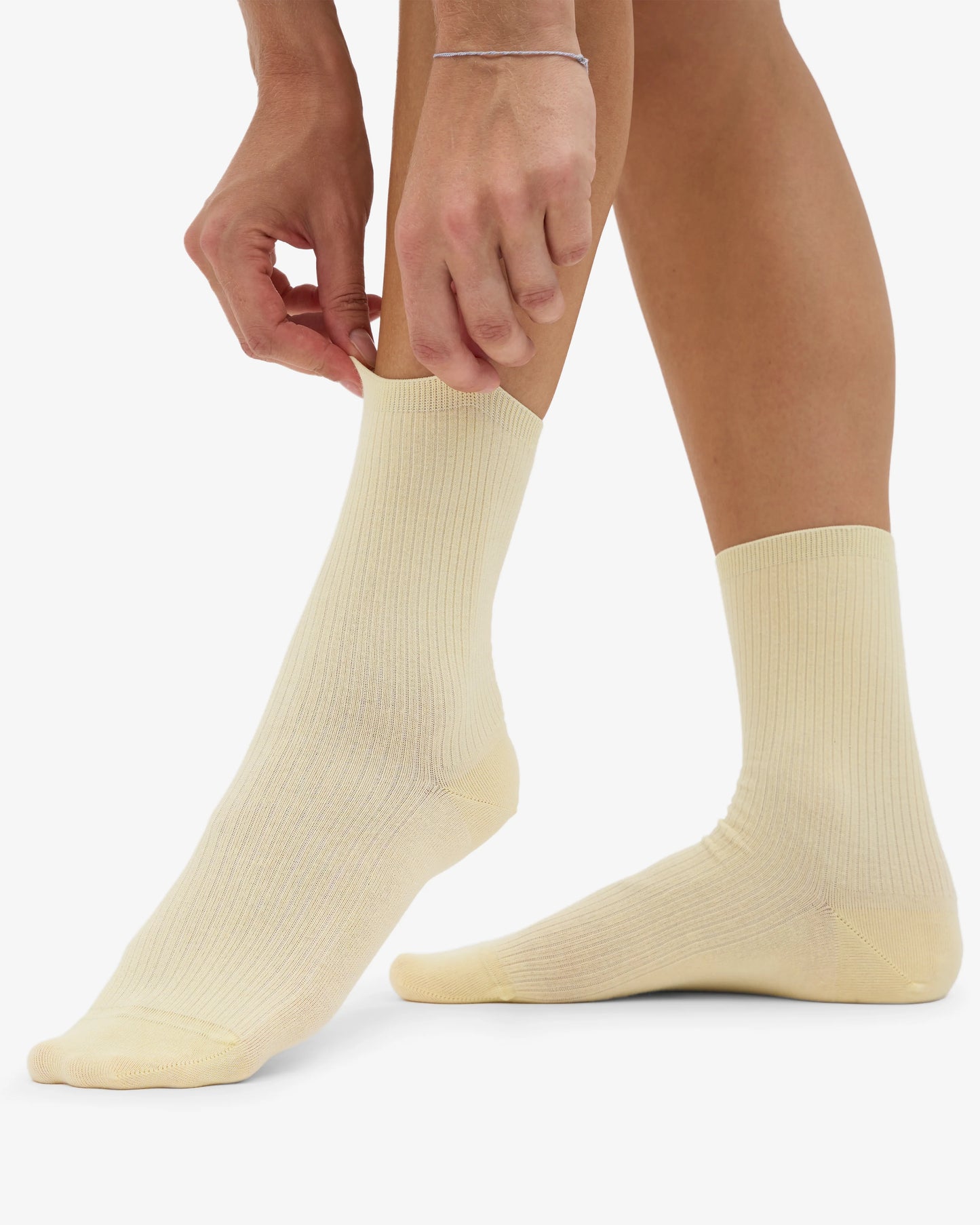 COLORFUL STANDARD SOCKEN SOFT YELLOW