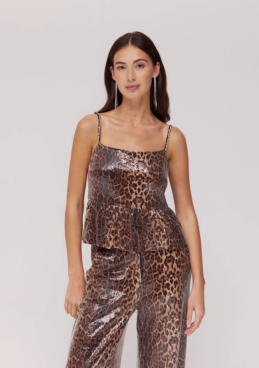 DAY-SS TOP LEXIE LEOPARD