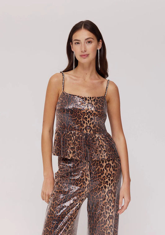 DAY-SS TOP LEXIE LEOPARD