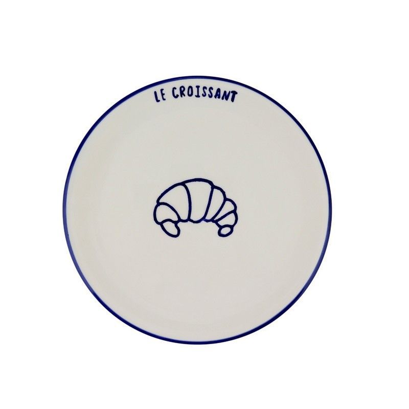 FRÜHSTÜCKSTELLER LE CROISSANT BLAU
