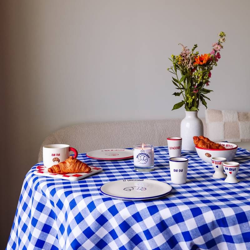 FRÜHSTÜCKSTELLER LE CROISSANT BLAU