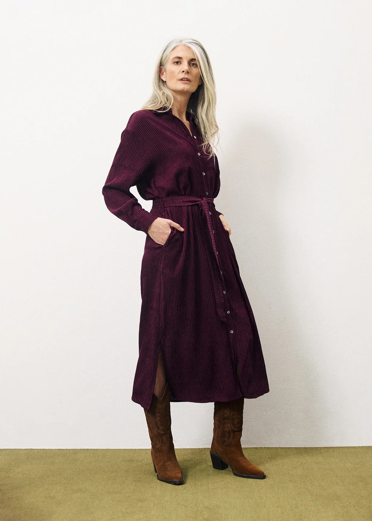 KLEID CLORIS BORDEAUX