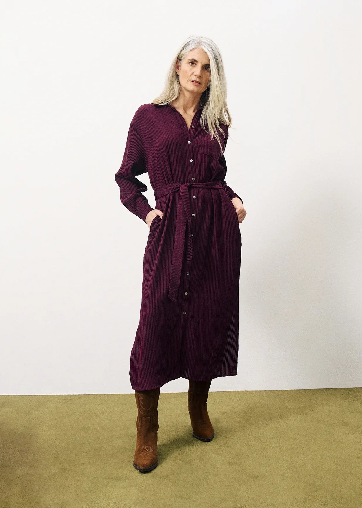 KLEID CLORIS BORDEAUX