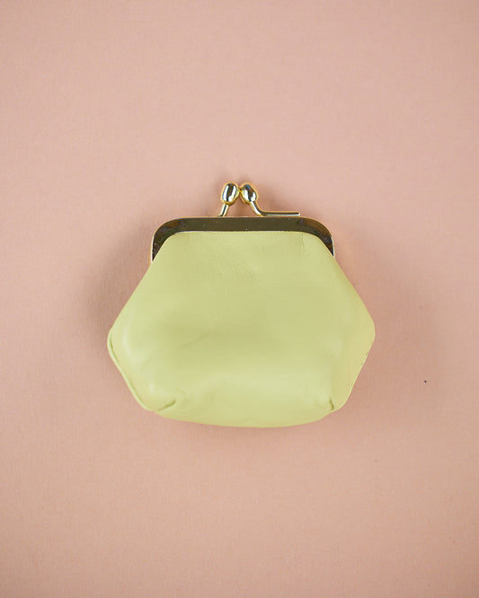 RUNDER GELDBEUTEL LIMETTE