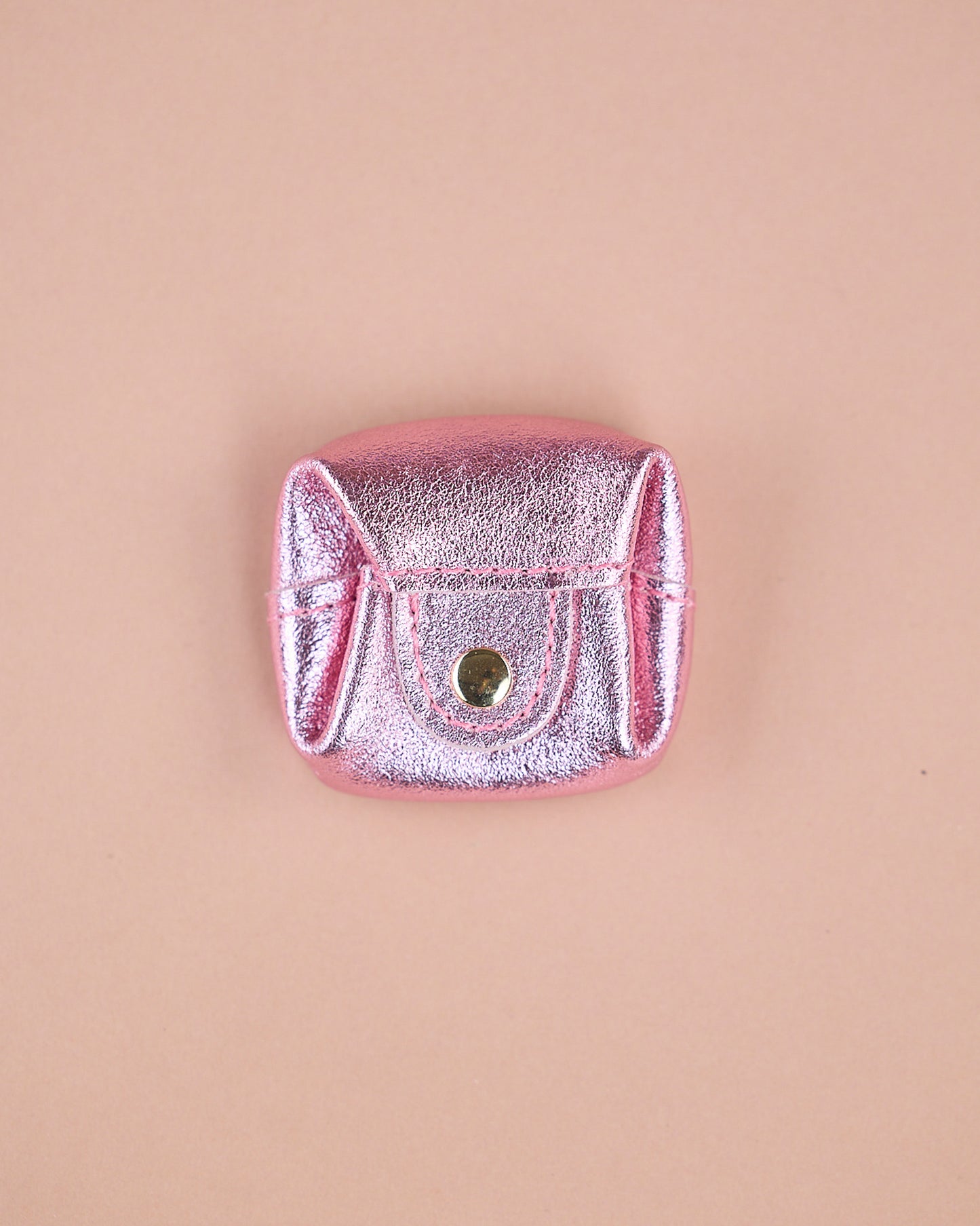 GELDBEUTEL QUADRAT ROSA METALLIC