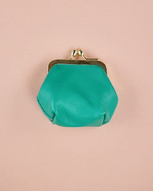 RUNDER GELDBEUTEL GRÜN