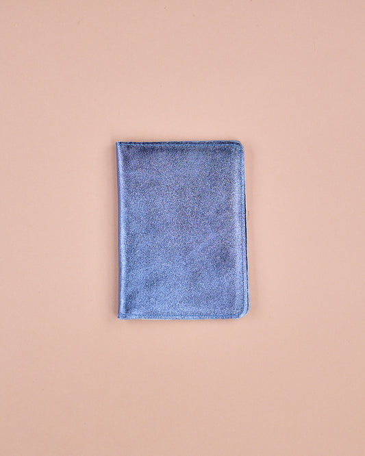 PASSHÜLLE METALLIC BLAU