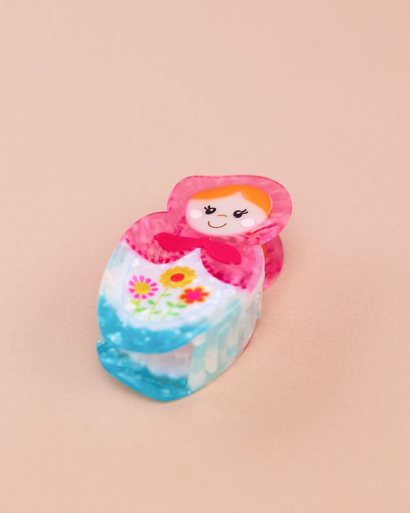 HAARSPANGE HEISSELIEBE MATROSCHKA BLAU