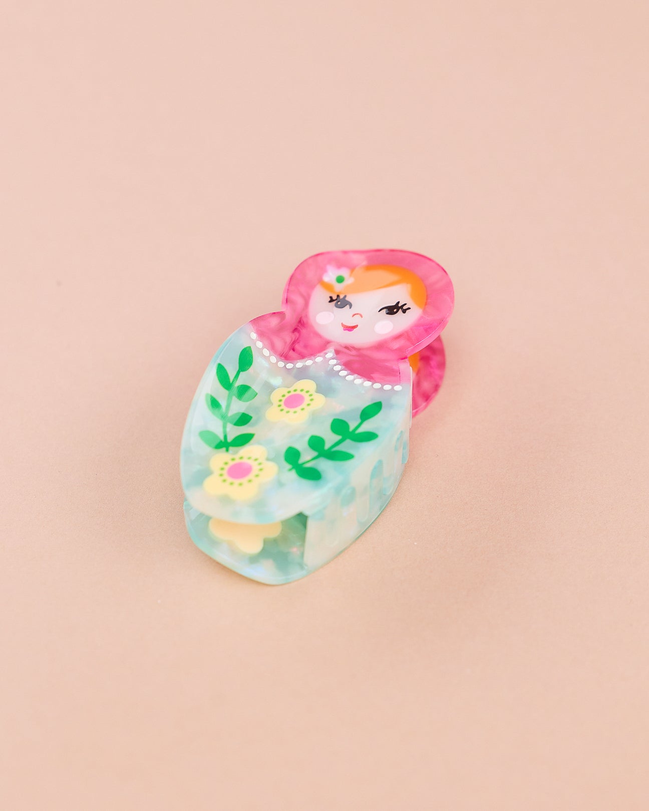 HAARSPANGE HEISSELIEBE MATROSCHKA GRÜN