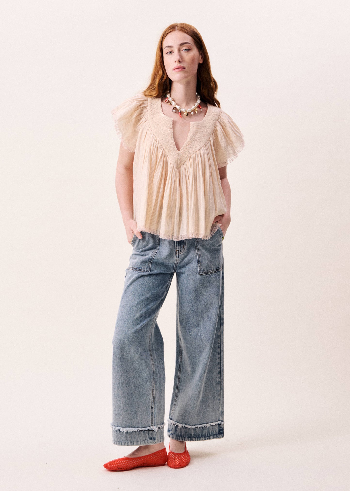 BLOUSE NOVAELLE ROUGE