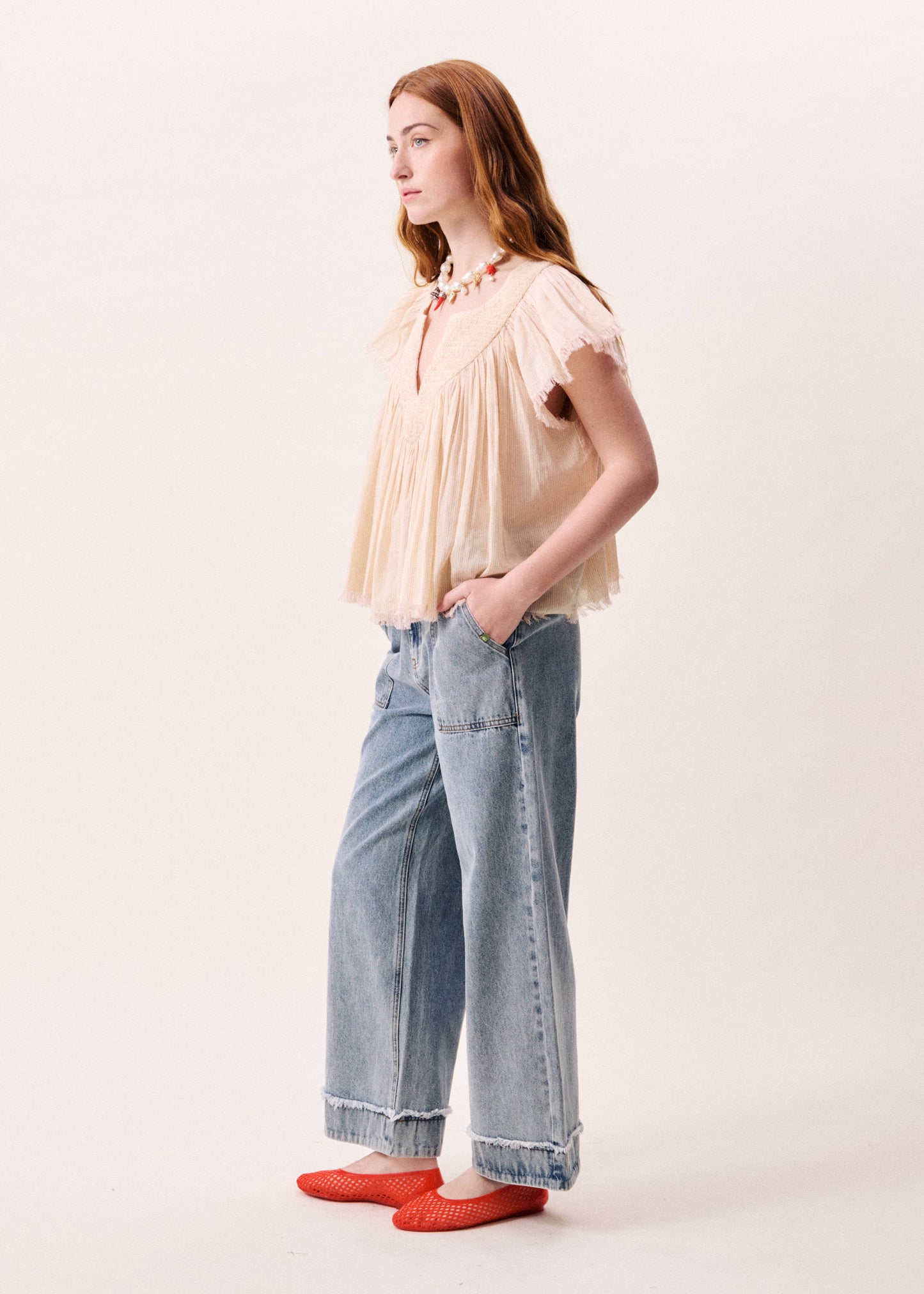BLOUSE NOVAELLE ROUGE
