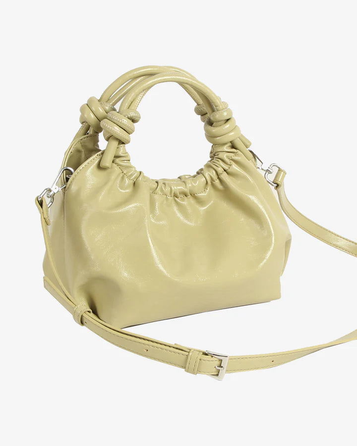 TASCHE JOLLY GLOSSY STRUCTURE - MATCHA GREEN