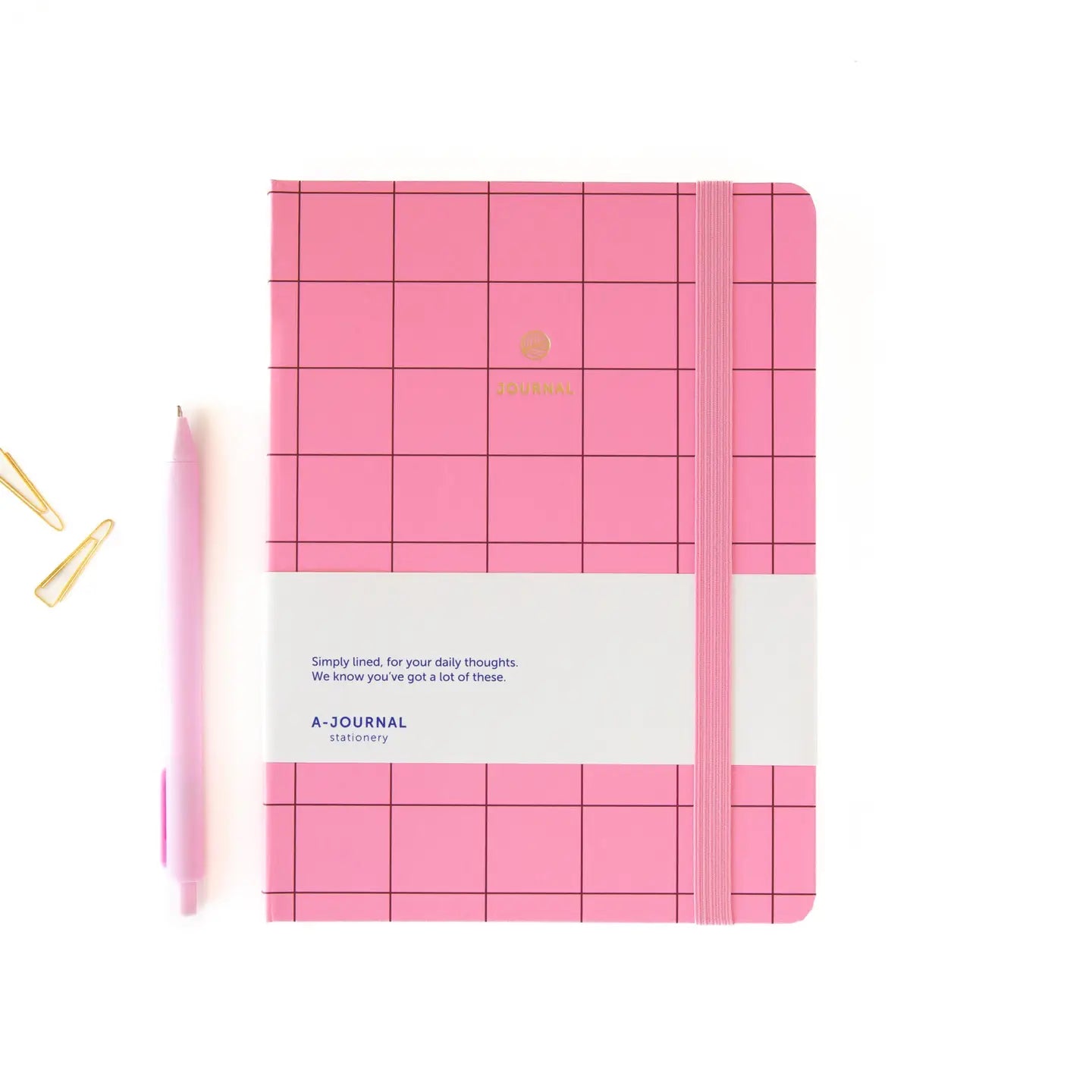 NOTIZBUCH JOURNAL KARIERT ROSA