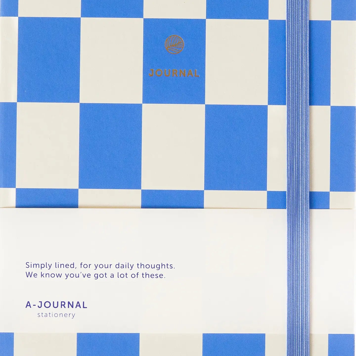 NOTIZBUCH JOURNAL KARIERT BLAU