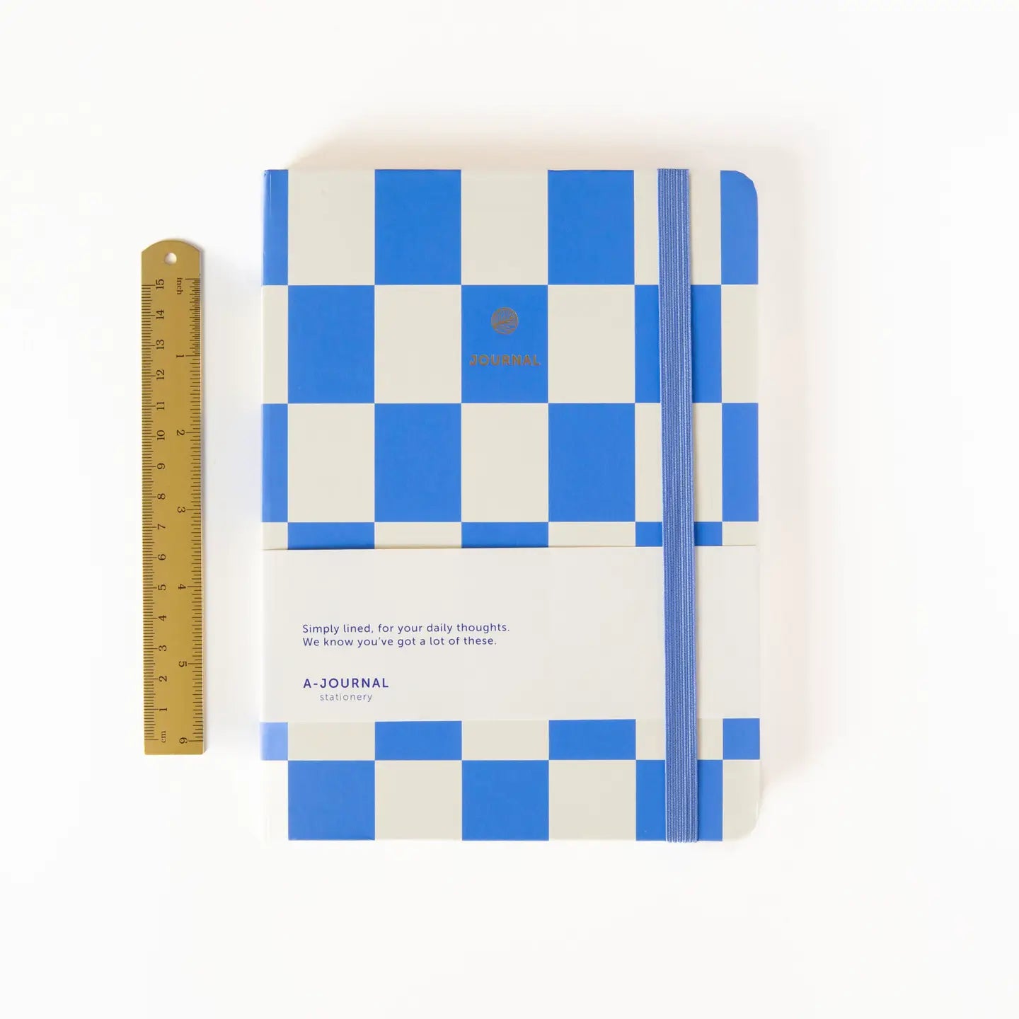 NOTIZBUCH JOURNAL KARIERT BLAU