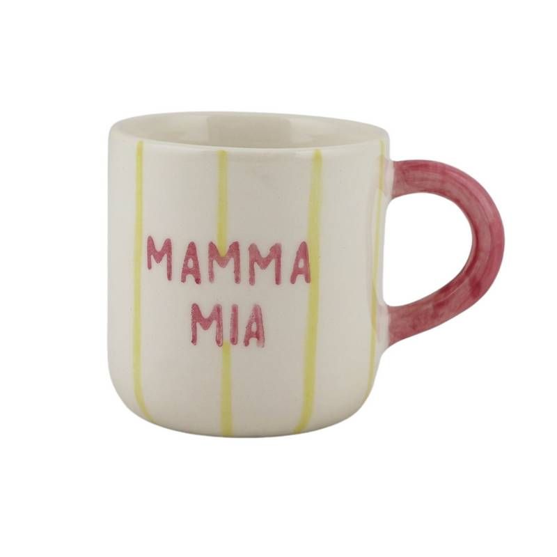 KAFFEETASSE MAMMA MIA GESTREIFT