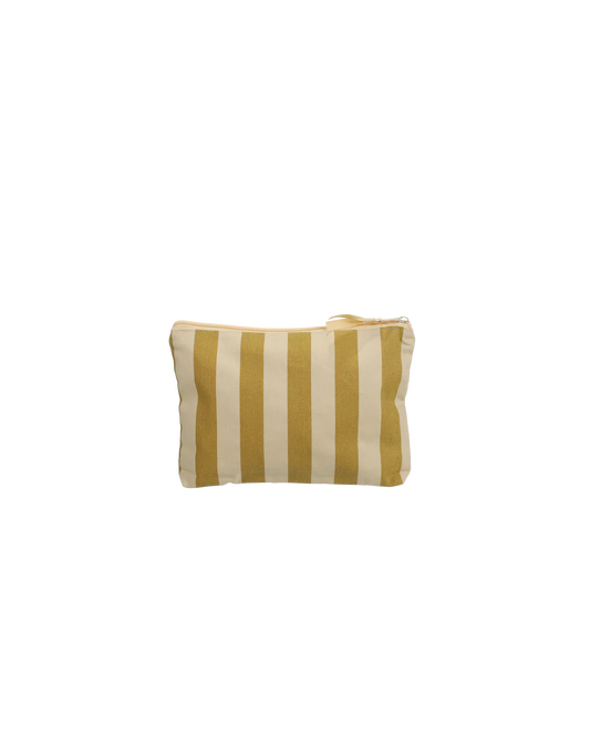 KADO KOSMETIKTÄSCHCHEN STREIFEN BEIGE GRÜN