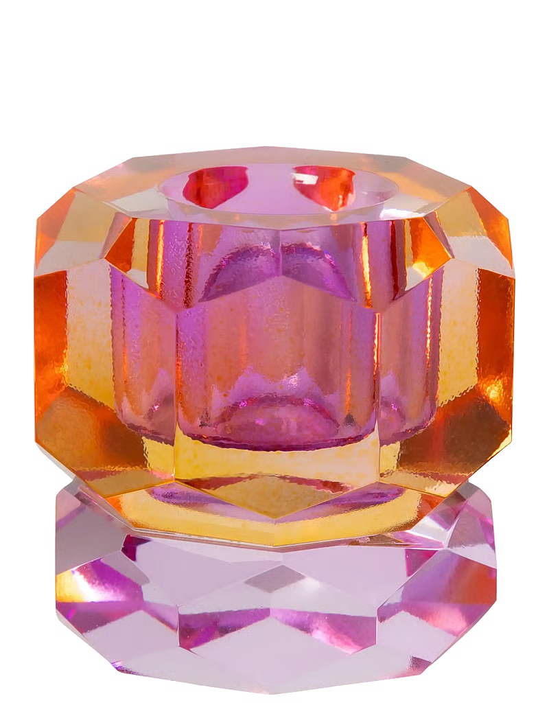 KRISTALLHALTER LILA/ GELB OMBRE