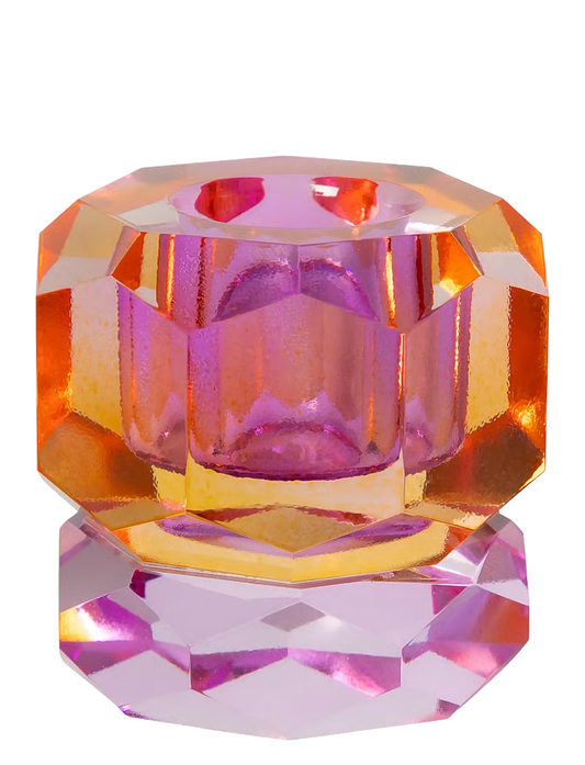 KRISTALLHALTER LILA/ GELB OMBRE