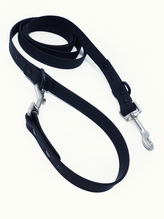 HUNDELEINE OUTDOOR WASSERFEST SCHWARZ