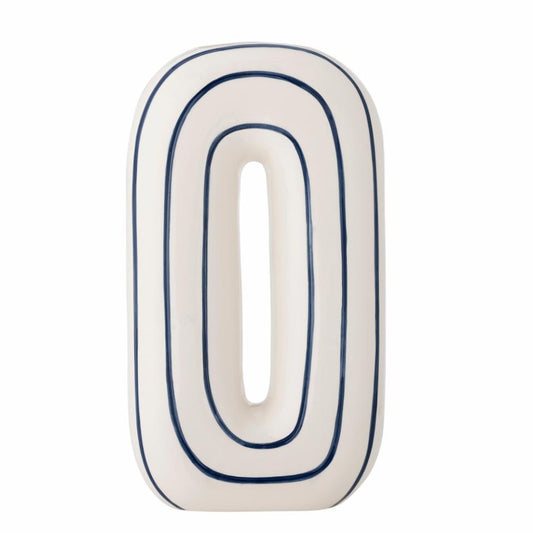 VASE MAE KARIERT BLAU WEISS