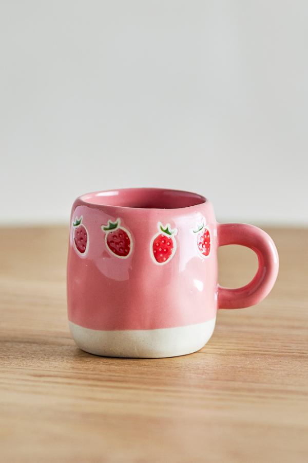 TASSE MILLIE ROSA ERDBEEREN