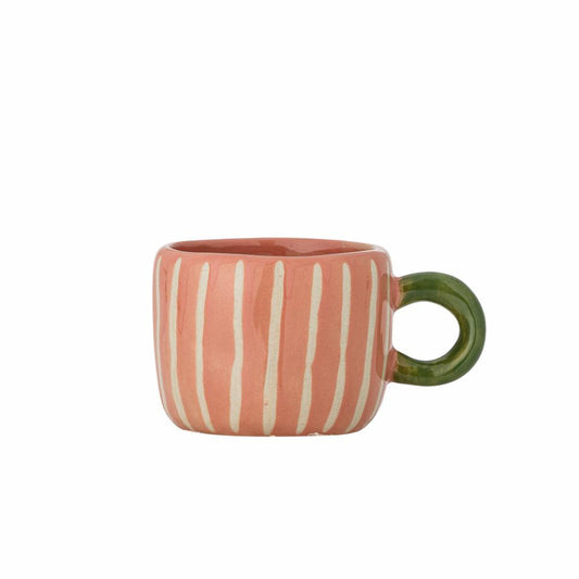 TASSE NINI STREIFEN ROSE WEISS