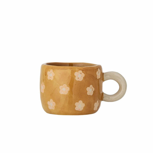 TASSE NINI BLUMEN BRAUN