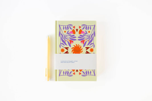 NOTIZBUCH ONE LINE A DAY - SONNE BEIGE