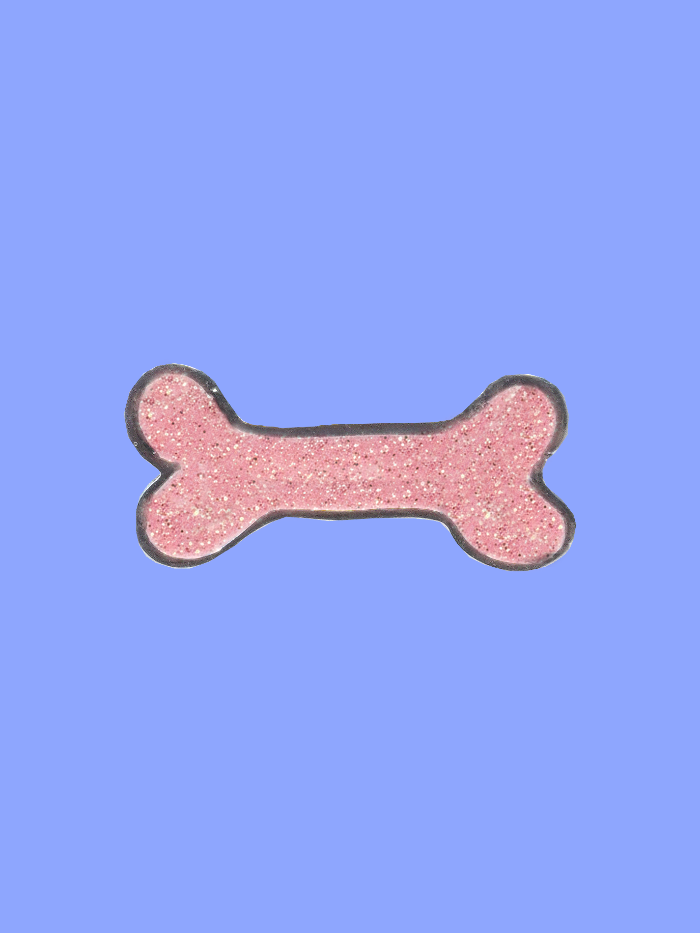 HUNDEHALSBAND ANHÄNGER KNOCHEN GLITZER