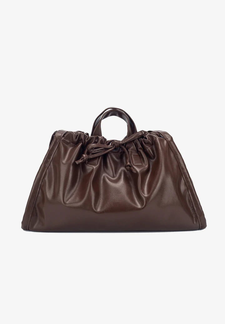 TASCHE SAGE MEDIUM SOFT STRUCTURE - COCOA