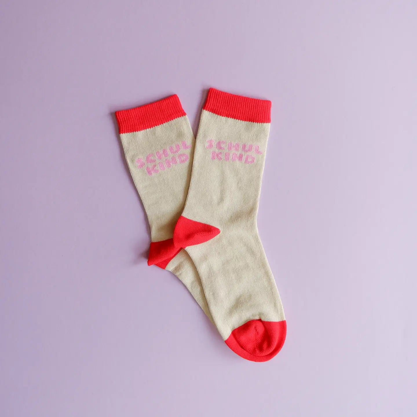 SOCKEN SCHULKIND BEIGE ROT ROSA GRÖSSE 27-30