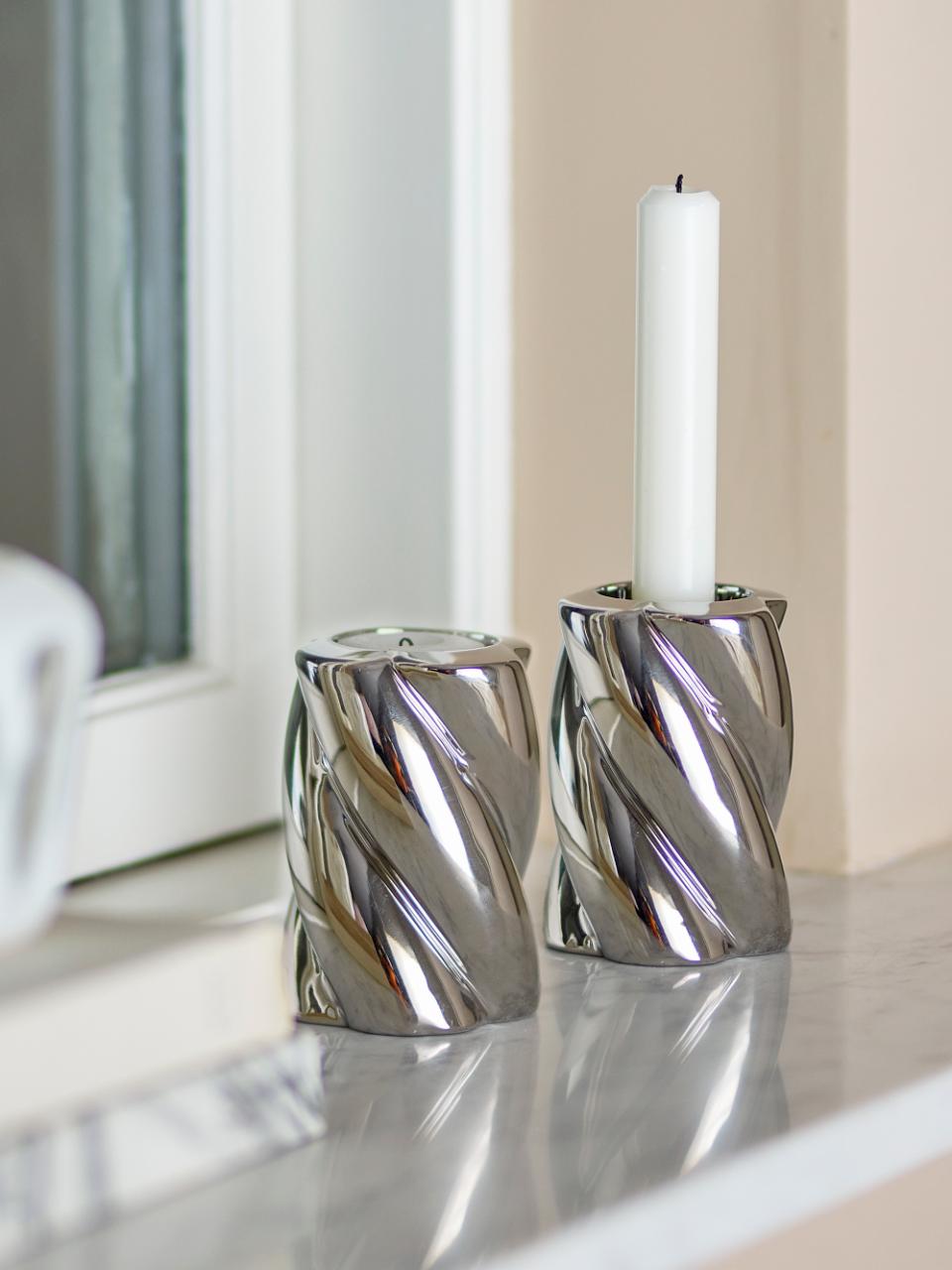 KERZENHALTER SILVIA SILBER