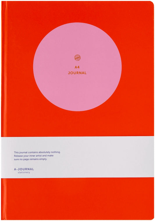 SKIZZENBUCH ROSA ROT A4