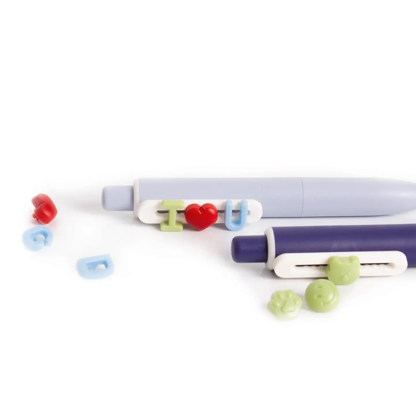 STIFTE 4ER SET MIT CHARMS BLAU