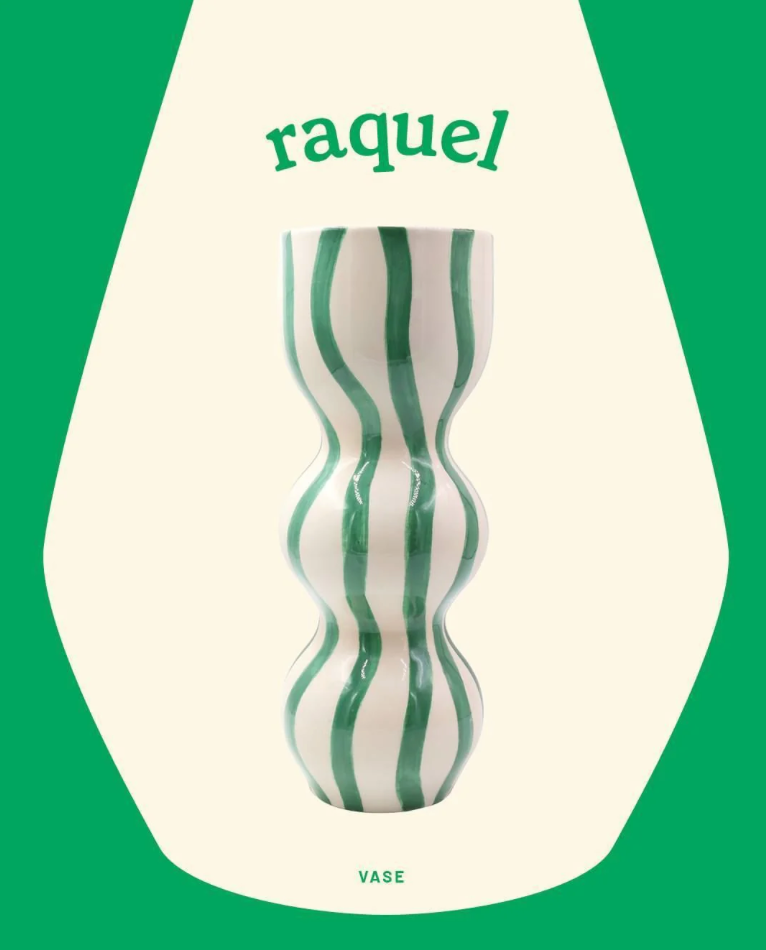VASE RAQUEL RAYAS BAILARINAS GRÜN