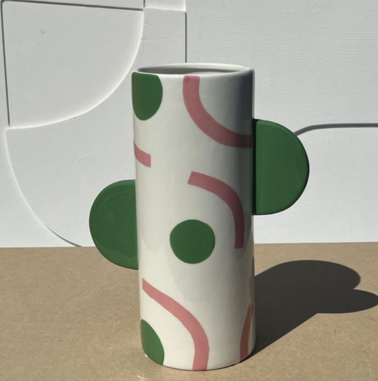 VASE SALVADOR SOL Y LUNA GRÜN