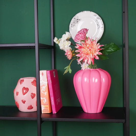 VASE SWIRL PINK