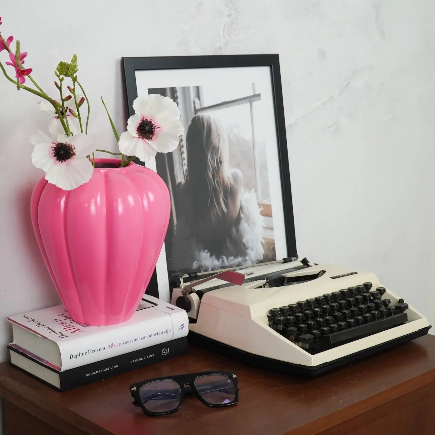VASE SWIRL PINK